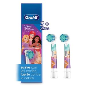 Cabezal Redondo de Repuesto Oral-B Disney Princesas, 2 Unidades