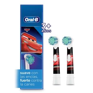 Cabezal Redondo de Repuesto Oral-B Disney Cars, 2 Unidades