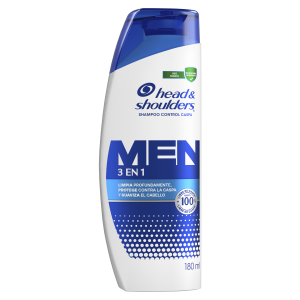 Shampoo Head & Shoulders Men 3en1 180 ml