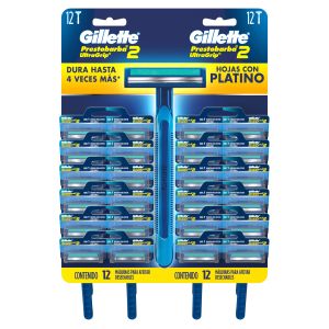 Máquina de Afeitar Gillette Prestobarba Ultragrip2 con Cabeza Fija 1 Ud