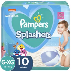 Pampers Splashers Pa&ntilde;ales XG 10u
