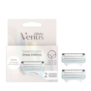 Repuesto M&aacute;quina de Afeitar Mujer Gillette Venus para &Aacute;rea &Iacute;ntima 2 Ud