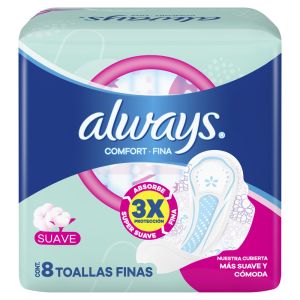 Always Comfort Fina Dia Suave 8X24IT