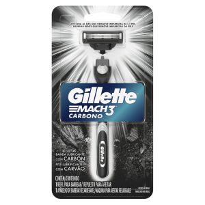 Gillette Mach3 Carbono Máquina de Afeitar con Carbón Activado 1 Ud
