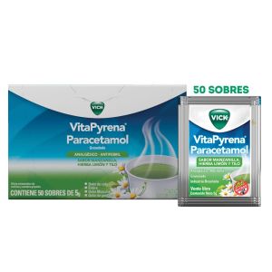 VitaPyrena Paracetamol Granulado Analgésico Antifebril 50 Unidades