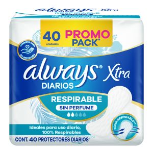 Always Xtra Diarios Respirable 40u