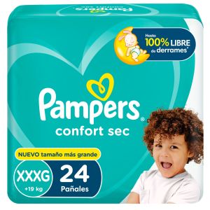 Pa&ntilde;ales Pampers Confort Sec XXXG 24U