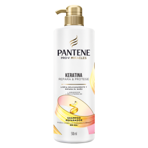 Shampoo sin sal' cabello seco Pantene Keratina con Pro Vitamina B5 510 ml