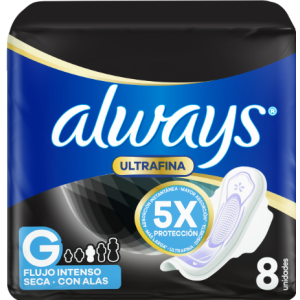 Toalla Sanitaria Always Nocturna Ultrafina G 8u