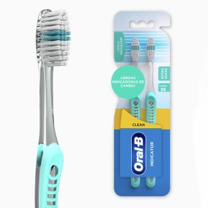 Cepillo Dental Oral-B Clean Indicator 2 Unidades