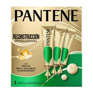 Ampolletas Pantene Shot de Reconstrucción con Perlas Pro-Vitaminas 3 x 15 ml