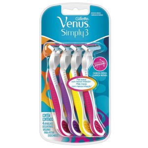 M&aacute;quina de Afeitar Mujer Gillette Venus Suave con 3 Hojas 4 Uds